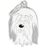 My Family Médaille Pour Chien Bearded Collie