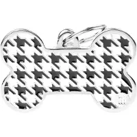 My Family MyFa tegn style, ben XL, pied a poule sort (XL, Chien)