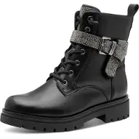 Marco Tozzi Chaussures de ville pour hommes , bottines à lacets, couleur noire, style décontracté