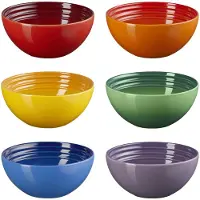 Le Creuset Set 6 snack bowls rainbow, Lunch box, Multicolore, Orange, Bleu, Rouge, Vert, Violet, Jaune