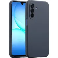Accezz Coque Liquid Silicone pour Samsung Galaxy A17 (4G/5G) - Bleu foncé