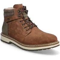 Rieker Bottines à lacets marron / gris foncé