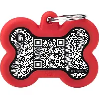My Family MyFa tegn hush QR, ben sort, gummi rød (Chien)