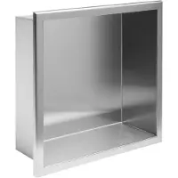 REA Étagère D'encastrement Pour Salle De Bains 30x30 Brush Gold