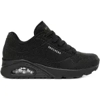SKECHERS Baskets basses 'UNO - SHINY SCALE' noir