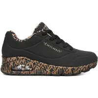 SKECHERS Baskets basses 'Uno-Loving Love' brocart / noir