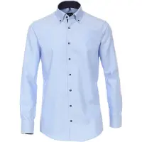 Venti Homme Venti Modern Fit Chemise bleu, Faux uni