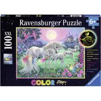 Ravensburger 100 pièces Kinder Puzzle XXL Star Line Licornes au clair de lune 13670