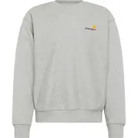 Carhartt WIP - Sweat en coton - American Script Sweat Grey Heather - Taille L - Gris