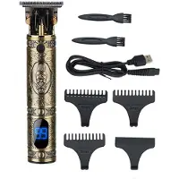 INF Tondeuse à cheveux électrique au design rétro élégant Bronze