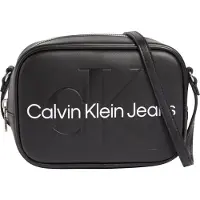 Calvin Klein Jeans Sac à bandoulière noir / blanc