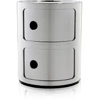 Kartell Componibili Metal Unité de Rangement Chromed | 2 doors