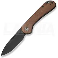 CIVIVI Elementum Slip Joint C18062AJ-3 Black Stonewashed, Guibourtia Wood, couteau de poche slipjoint