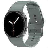 IMoshion Bracelet Wave en silicone pour Samsung Galaxy Watch 9 (40/44mm) / Watch 8 (40/44mm) / Classic (46mm) - Gris foncé
