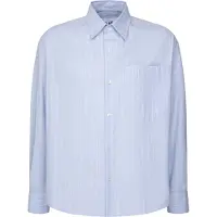 Seidensticker Chemise bleu clair / blanc