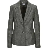 MADELEINE Blazer gris basalte / blanc