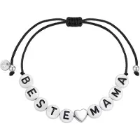 Glanzstücke Bracelet noir / argent
