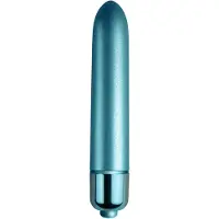 Rocks off Touch of Velvet Stimulateur Clitoridien 90 mm - Turquoise