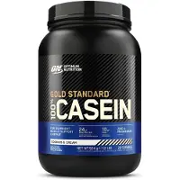 Optimum Nutrition Gold Standard 100 % Caséine poudre protéinée, Cookies &amp; Cream 924 g (28 portions)