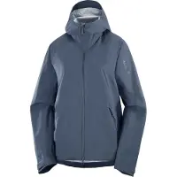 Salomon - Veste respirante et imperméable - Outerpath 2.5L Jacket W Blue Nights pour Femme - Taille XS - Navy