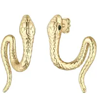 Yokoamii Boucles d'oreilles jaune d'or