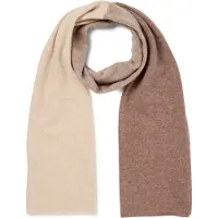 Marie Lund Écharpe beige chiné / marron chiné