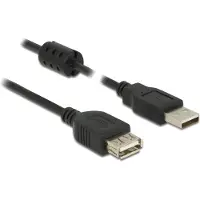 DeLOCK USB Verl. A -> A St/Bu 1.50m schwarz