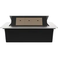 Livolo  | Argent | 3 | Poussière de socket pop-up | Construit -in | USB / C -