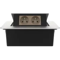 Livolo  | Argent | 2 | Poussière de socket pop-up | Construit -in | France |