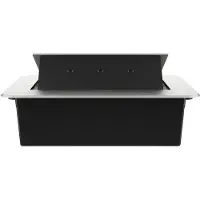 Livolo  | Argent | 3 | Poussière de socket pop-up | Construit -in | USB / C -