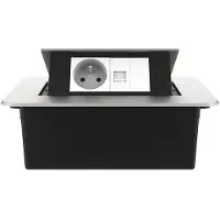 Livolo  | Argent | 2 | Poussière de socket pop-up | Construit -in | France |