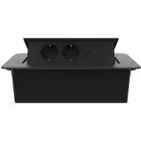 Livolo  | Noir | 3 | Poussière de socket pop-up | Construit -in | Double