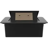 Livolo  | Noir | 2 | Poussière de socket pop-up | Construit -in | +