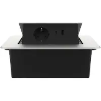 Livolo  | Argent | 2 | Poussière de socket pop-up | Construit -in |