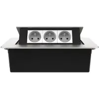 Livolo  | Argent | 3 | Poussière de socket pop-up | Construit -in | France |