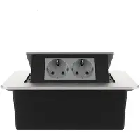 Livolo  | Argent | 2 | Poussière de socket pop-up | Construit -in |