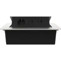 Livolo  | Argent | 3 | Poussière de socket pop-up | Construit -in | Double
