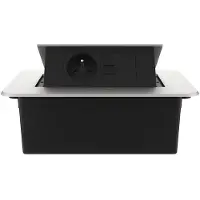 Livolo  | Argent | 2 | Poussière de socket pop-up | Construit -in | France |