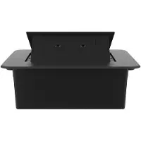 Livolo  | Noir | 2 | Poussière de socket pop-up | Construit -in | +