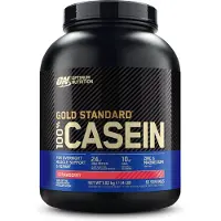 Optimum Nutrition Gold Standard 100 % Caséine Poudre protéinée, Fraise, 1,82 kg