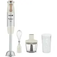 Moulinex DD655A10, Mixeur plongeant, fonction pulse, couleur crème