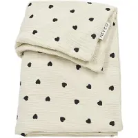 Meyco Baby Sweet Heart 75x100 Cm Muslin Crib Blanket Beige Enfants