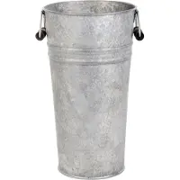Esschert Design - Vase De Jardin - L 16,4 X L 18,6 X H 30 Cm - Vieux Zinc - Livraison Gratuite
