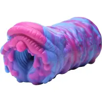 XR Brands Creature Cocks Cyclone - vagin extraterrestre en silicone (violet-rose)
