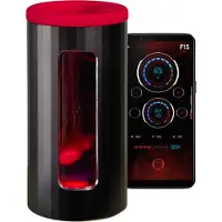 LELO F1s V3 - masturbateur interactif homme - silicone rouge