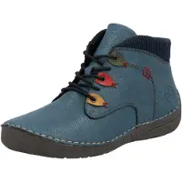 Rieker Bottines à lacets bleu-gris