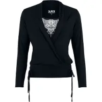 Black premium by emp T-shirt manches longues de - Haut Manches Longues Ribbon - S - XXL - pour Femme - noir - Taille L