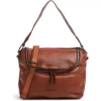 Harold's Cuir sac à épaule bandoulière sac à épaule Submarine Zipperbag Cognac brun