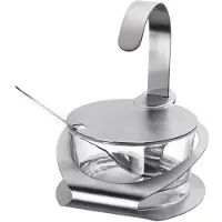 Westmark Pot de parmesan/sucre "Vienne, Boîte de conservation, Transparent, Argent