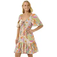 Rip Curl Cala Vadella Mini Short Sleeve Short Dress Multicolore XS Femme